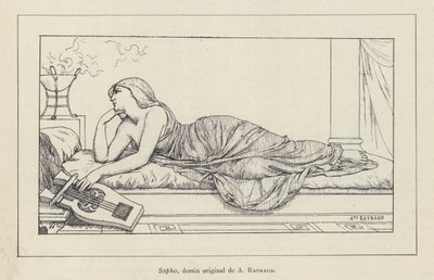 Sappho (Lithographie) von French School