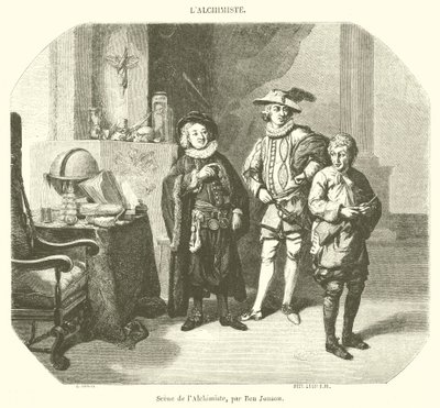 Szene des Alchemisten von French School