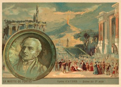 Szene aus Daniel Aubers Oper La Muette de Portici von French School