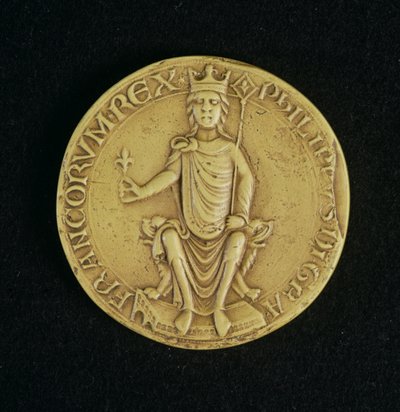 Siegel von Philippe II Auguste (1165-1223) 1198 von French School