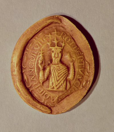 Siegel von Robert II. (ca. 970-1031) der Fromme, 997 n. Chr. von French School