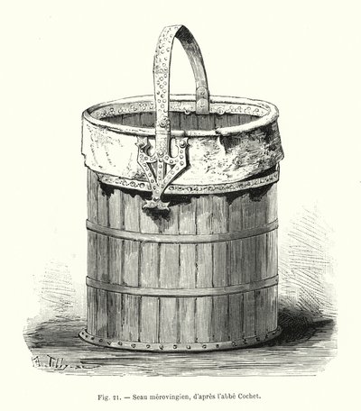 Merowingisches Siegel, nach Abbé Cochet (Gravur) von French School