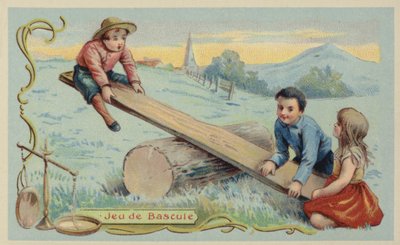 Wippe (Chromolithografie) von French School