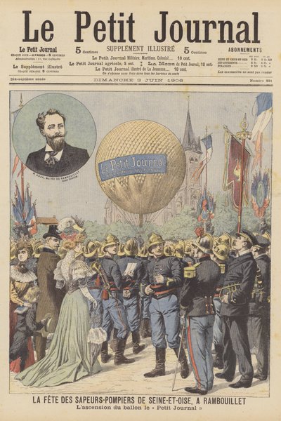 Feier der Feuerwehr von Seine-et-Oise in Rambouillet, Paris von French School
