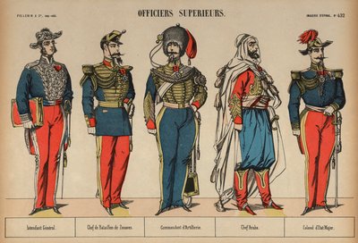 Höhere Offiziere der Armee von French School