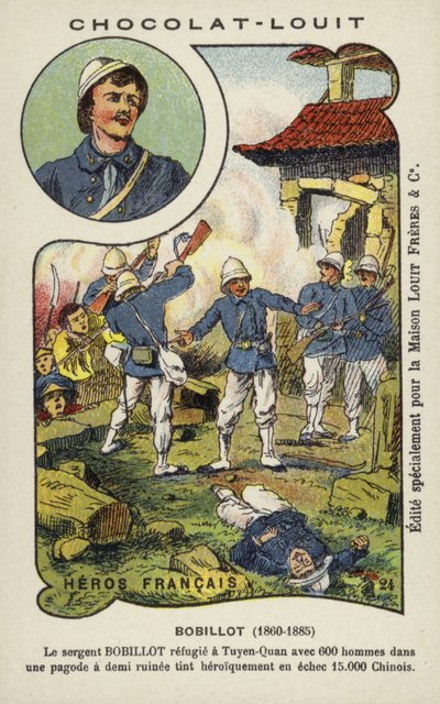 Sergeant Jules Bobillot, französischer Soldat, bei der Belagerung von Tuyen Quang, Tonkin, Chinesisch-Französischer Krieg von French School