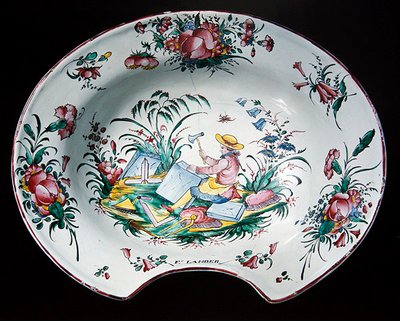 Sinceny-Teller mit Steinmetzdekoration, ca. 1780 von French School