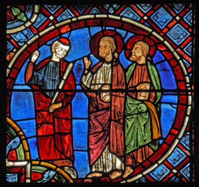 Die Heiligen Simon und Judas sprechen zu Warardac von French School