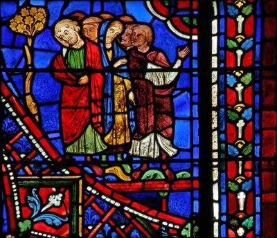 St. Apollinaire: die Gläubigen bei seiner Beerdigung von French School
