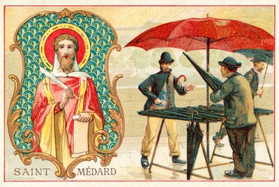 St. Medardus, Schutzpatron des Wetters von French School