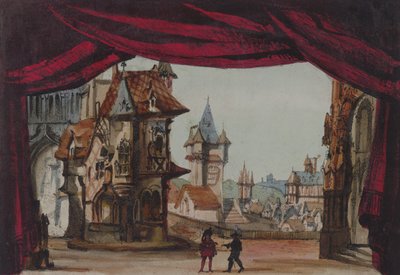 Bühnenbild für La Juive, erstmals aufgeführt an der Pariser Oper am 23. Februar 1835 von French School