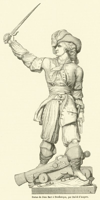 Statue von Jean Bart in Dunkerque von French School