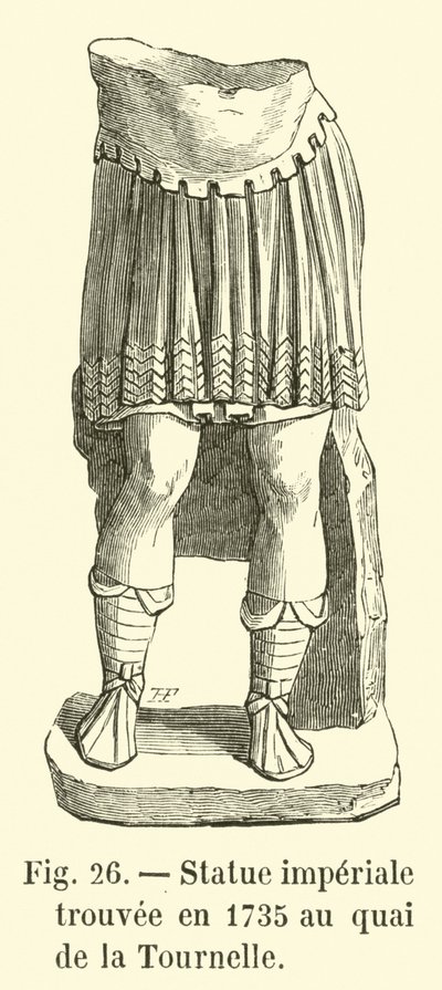 Kaiserstatue, 1735 am Quai de la Tournelle gefunden von French School
