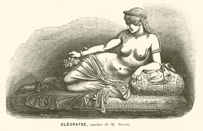 Statue von Kleopatra VII., letzte Herrscherin des ptolemäischen Ägypten, von Daniel von French School