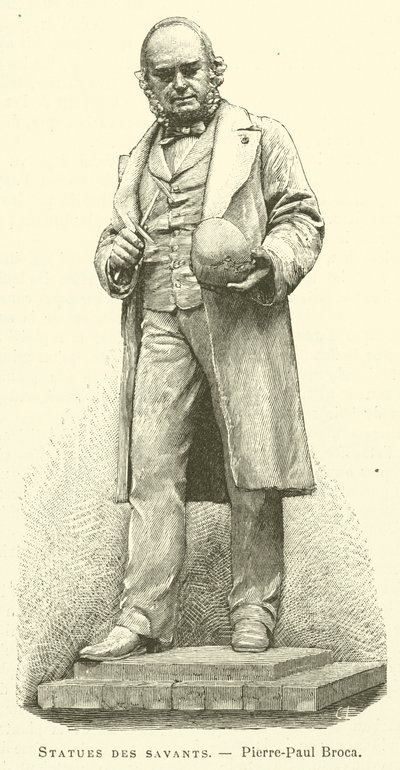 Statuen der Gelehrten, Pierre-Paul Broca von French School