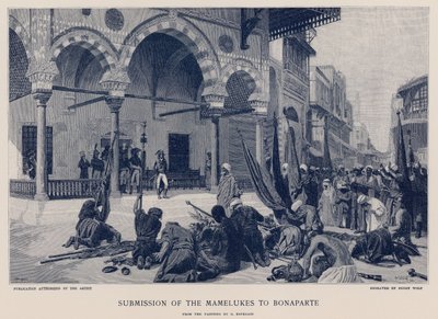 Unterwerfung der Mameluken vor Bonaparte von French School