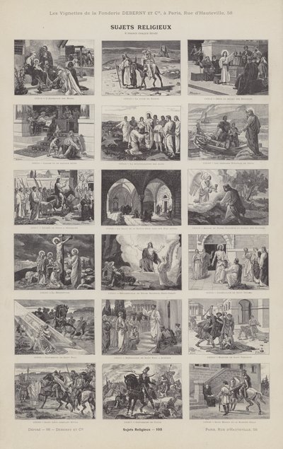 Religiöse Themen von French School