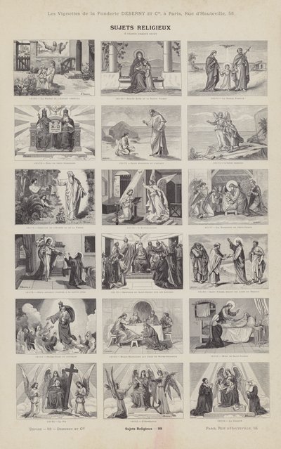 Religiöse Themen (Gravur) von French School