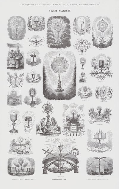 Religiöse Themen (Gravur) von French School