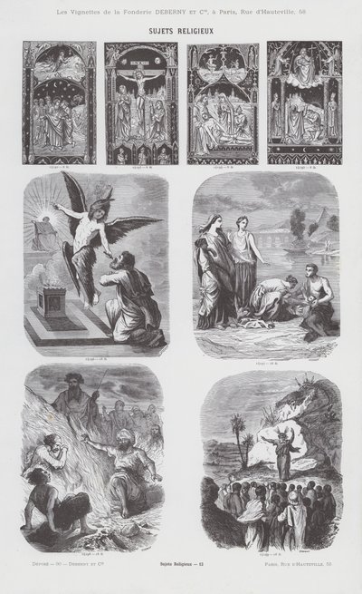 Religiöse Themen (Gravur) von French School
