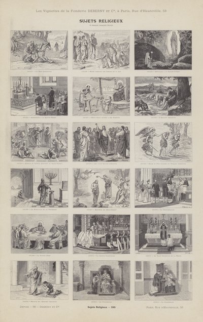 Religiöse Themen von French School