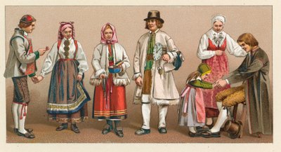 Kostüme aus Schweden und Norwegen von French School