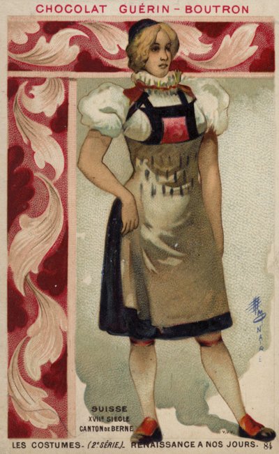 Schweizer Kostüm des Kantons Bern, 17. Jahrhundert von French School