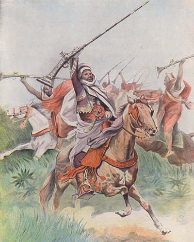 Tbourida, traditionelle Reiterfantasie, Marokko von French School