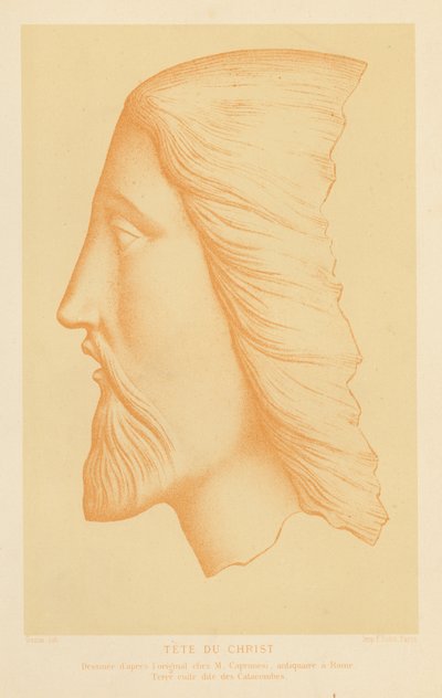 Terrakottakopf von Jesus Christus von French School