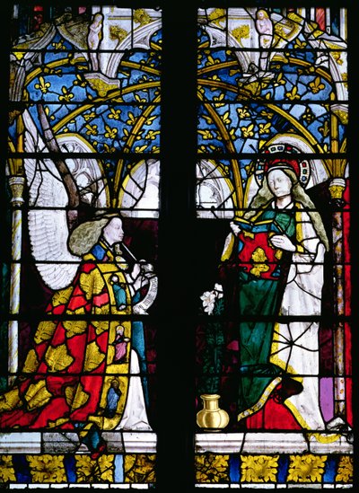 Die Verkündigung, aus der Kapelle von Jacques Coeur von French School