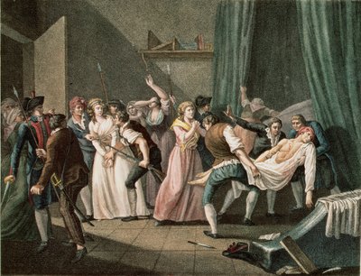 Die Ermordung von Marat von French School