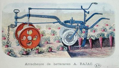 Die Bajac-Maschine zum Heben von Zuckerrüben, ca. 1900 von French School