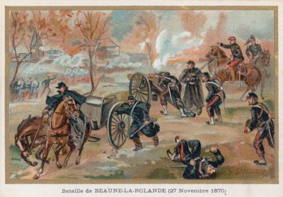 Die Schlacht von Beaune-La-Rolande von French School