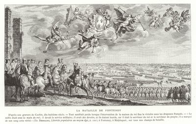 Die Schlacht bei Fontenoy, Österreichischer Erbfolgekrieg, 1745 von French School