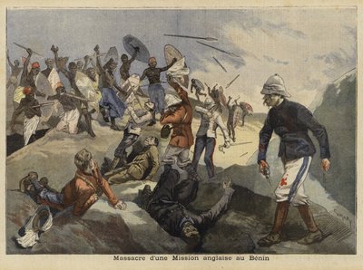 Das Benin-Massaker, 4. Januar 1897 von French School