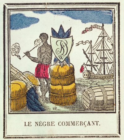 Der schwarze Händler, Platte 529 aus Les Petits Métiers von French School
