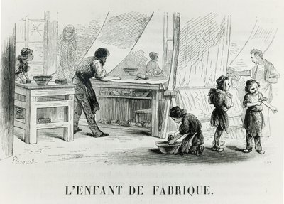 Das Kind der Fabrik, ca. 1842 von French School