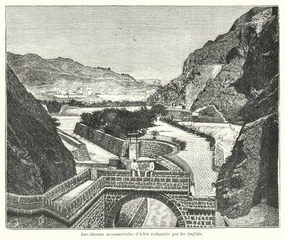 Die Zisternen von Tawila, Aden, restauriert von den Briten von French School