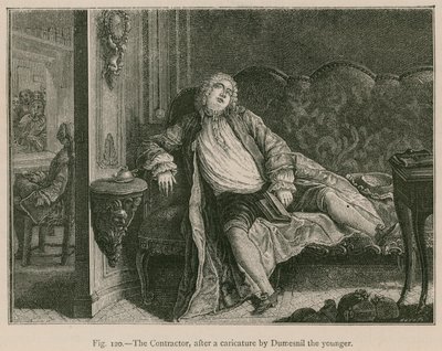 Der Unternehmer, nach einer Karikatur von Dumesnil dem Jüngeren von French School