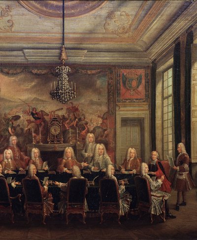 Der Regentschaftsrat für die Minderjährigkeit von Ludwig XV. von French School