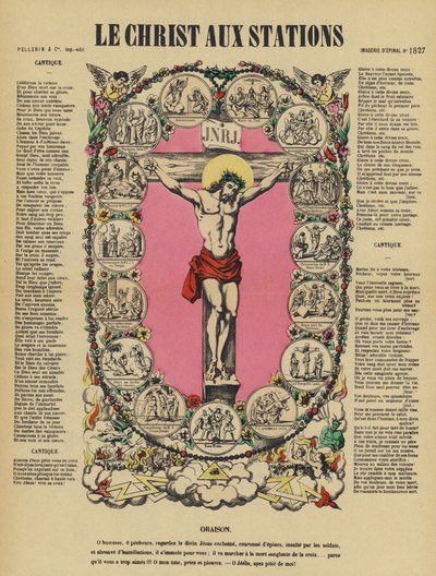 Die Kreuzigung Jesu und die Stationen des Kreuzwegs von French School