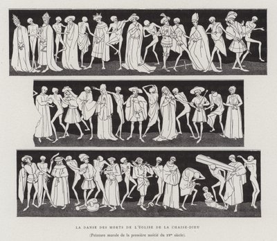 Der Totentanz der Kirche von la Chaise-Dieu, erste Hälfte des 15. Jahrhunderts von French School