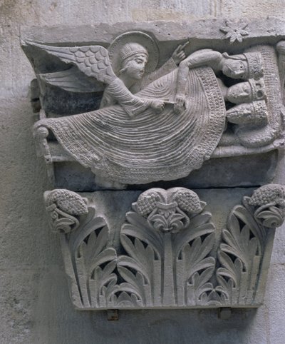 Der Traum der drei Könige, ursprüngliches Kapitell aus dem Kirchenschiff der Kathedrale von French School