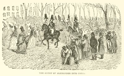 Der Einzug Alexanders in Paris (Gravur) von French School