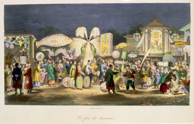 Das Laternenfest, veröffentlicht von Formentin, 1824-27 von French School