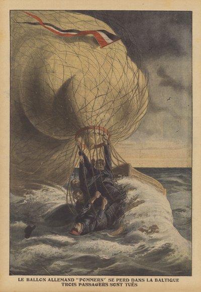 Der deutsche Ballon Pommern stürzt in die Ostsee von French School