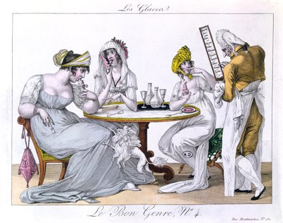 Das Eis, Platte 4 aus Le Bon Genre, Paris, 1827 von French School