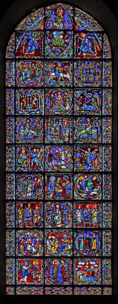 Das Leben Christi Fenster von French School