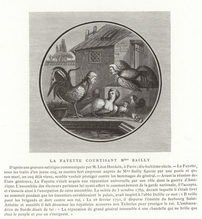 Der Marquis de Lafayette umwirbt Madame Bailly von French School