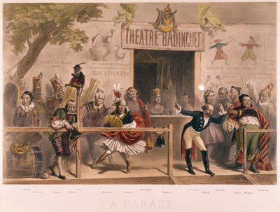 Die Parade, Karikatur von Napoleon III und seinem Hof (1808-73), aus La Menagerie Imperiale, ca. 1870 von French School
